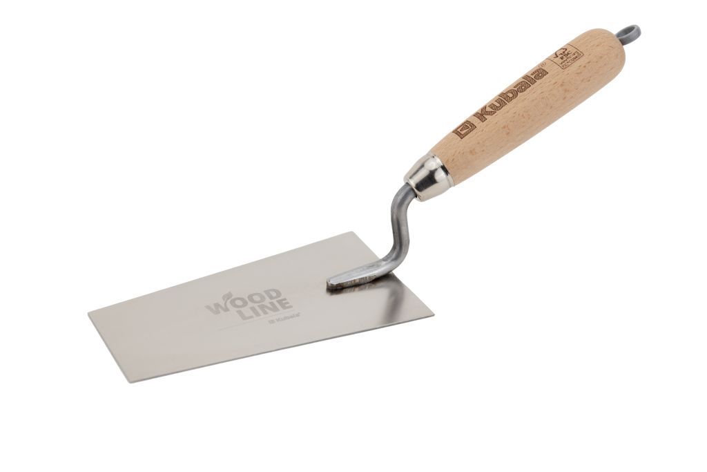 Stainless Steel Trapezoidal Stucco Trowel Wood Line