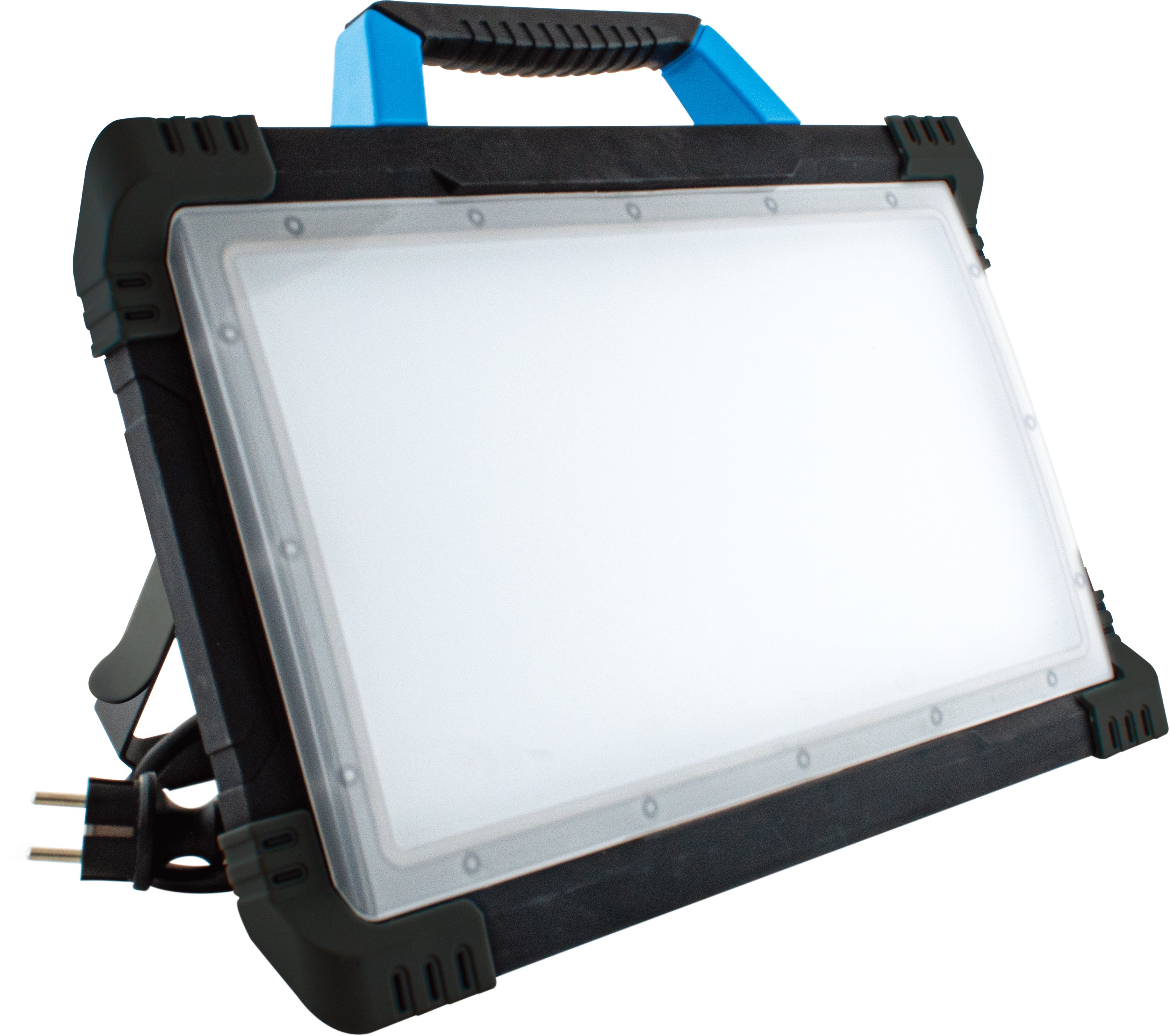 Proiector LED Smd 80w policarbonat abajur 2 prize 230v