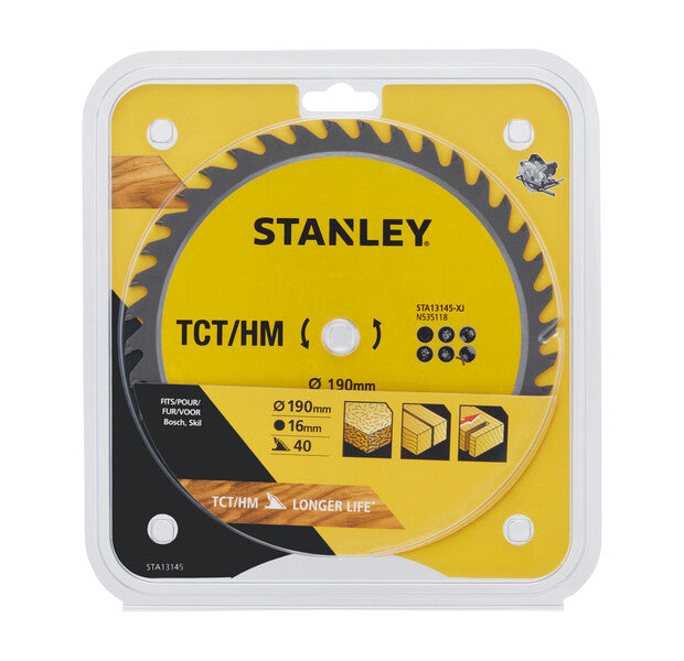 Tct/hm Carbide Circular Saw Blade 190*16mm 40 Teeth