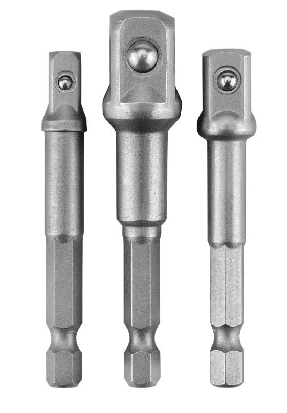 Szűkítő készlet 1/2'/1/4'/3/8" - 1/4" hatlapú aljzatokhoz 3 db