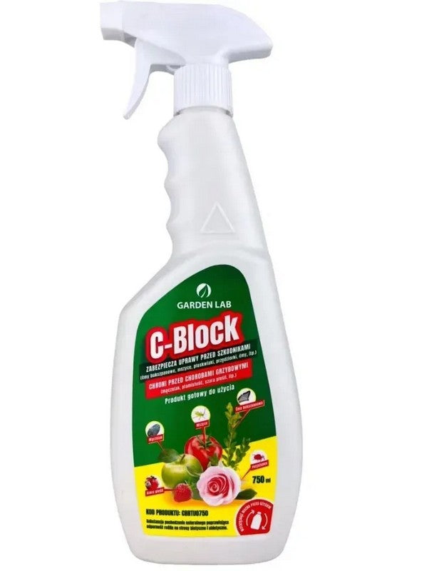 Prírodný liek na hmyz a plesňové choroby C-blok 750 ml