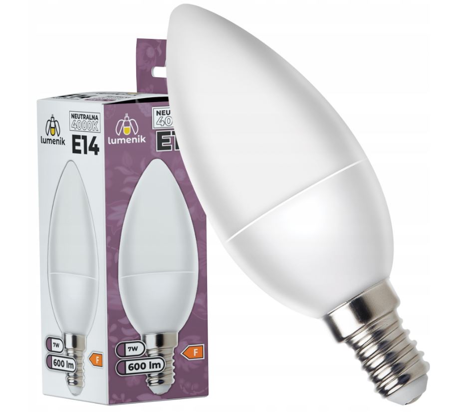 Ampoule E14 Led Smd 7w Nw C37 Lumenik 0370