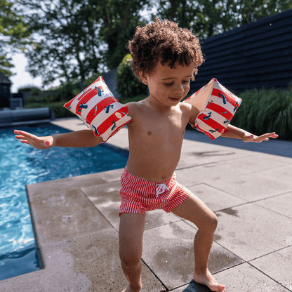 Brassards Swim Essentials - Rouge/blanc - Ocean Stripes