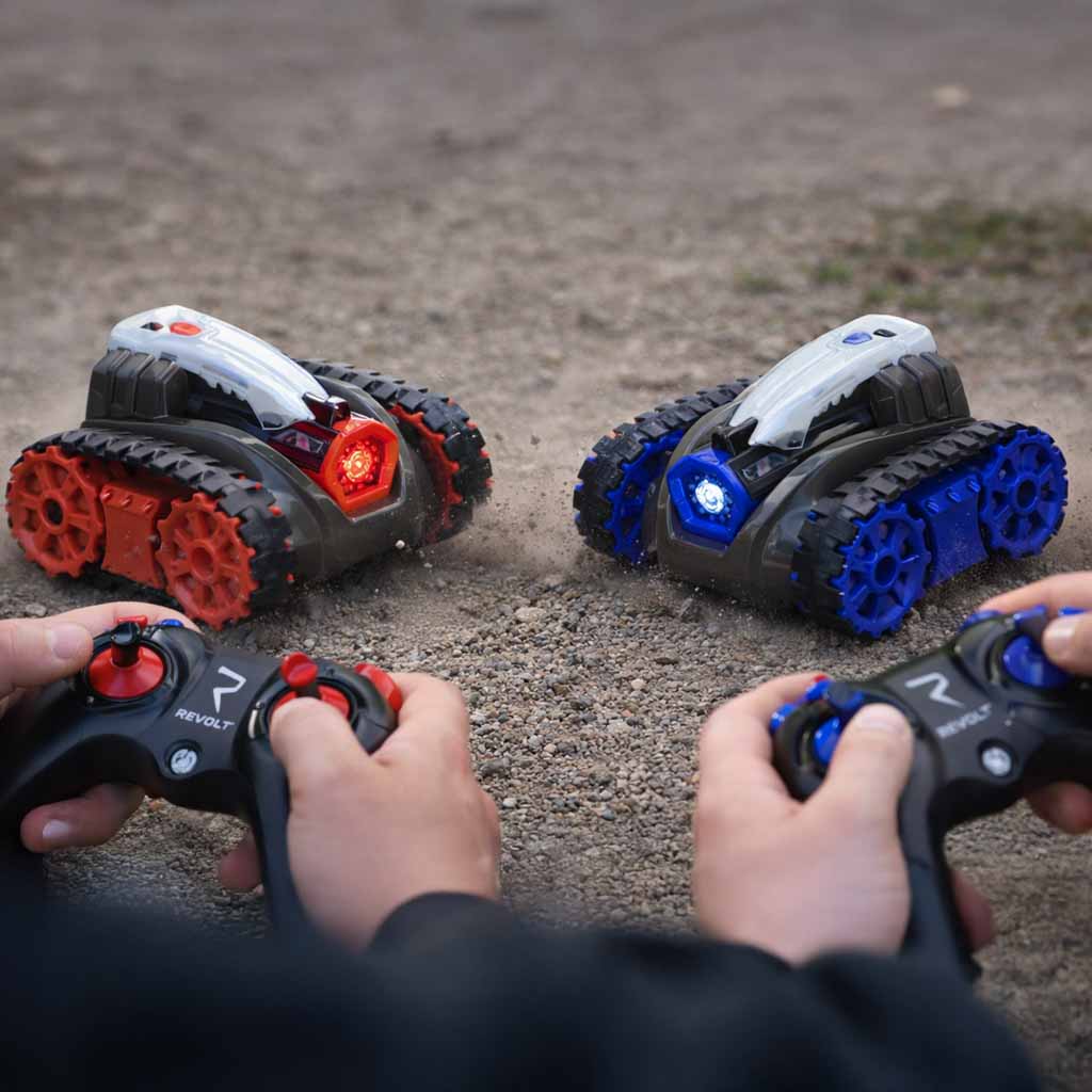 Rc Revolt Battle Remote Control Car Battle Mode Sound Lights 2pak