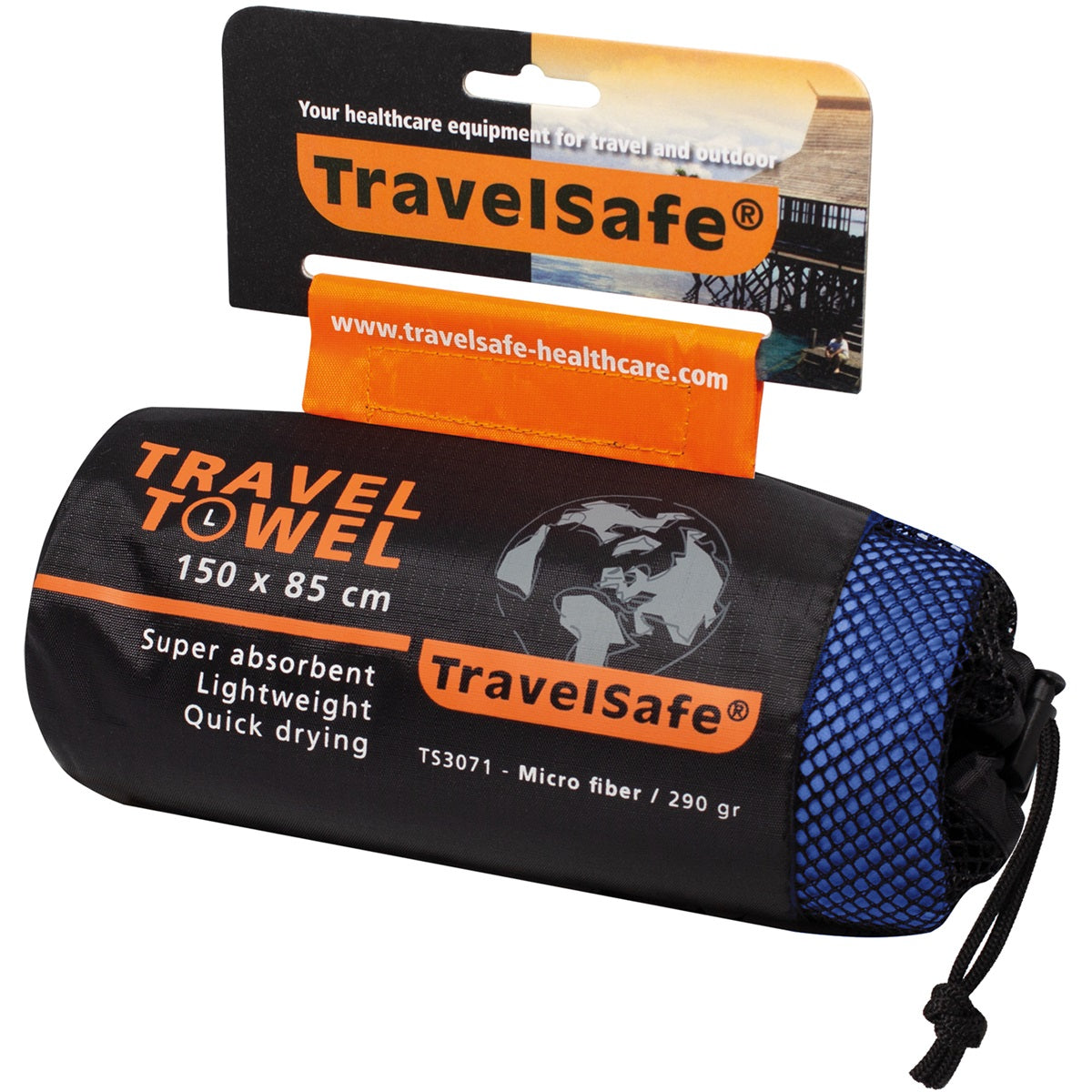 Travelsafe Traveltowel Microfiber L Blue