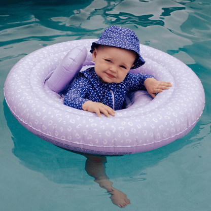 Galleggiante per bebè Swim Essentials - Lila - Leopardo - 0/1 anno