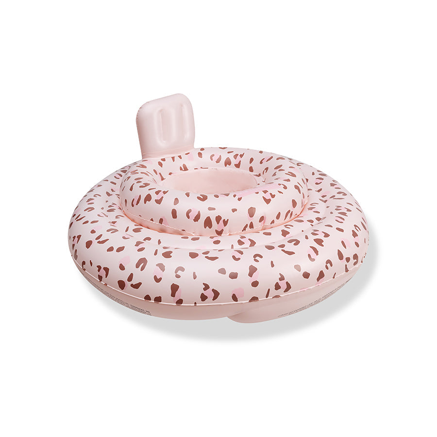 Swim Essentials Baby Float - Old Pink - Leopard - 0/1 Years