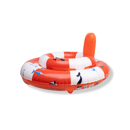 Swim Essentials Baby Float - White/red - Ocean Stripes - 0/1 Years
