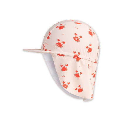 Cuffia solare Swim Essentials - Beige/rosso - Crabby