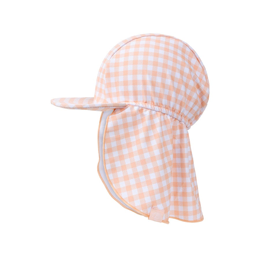 Swim Essentials Sun Cap - Orange/white - Sunset Grid