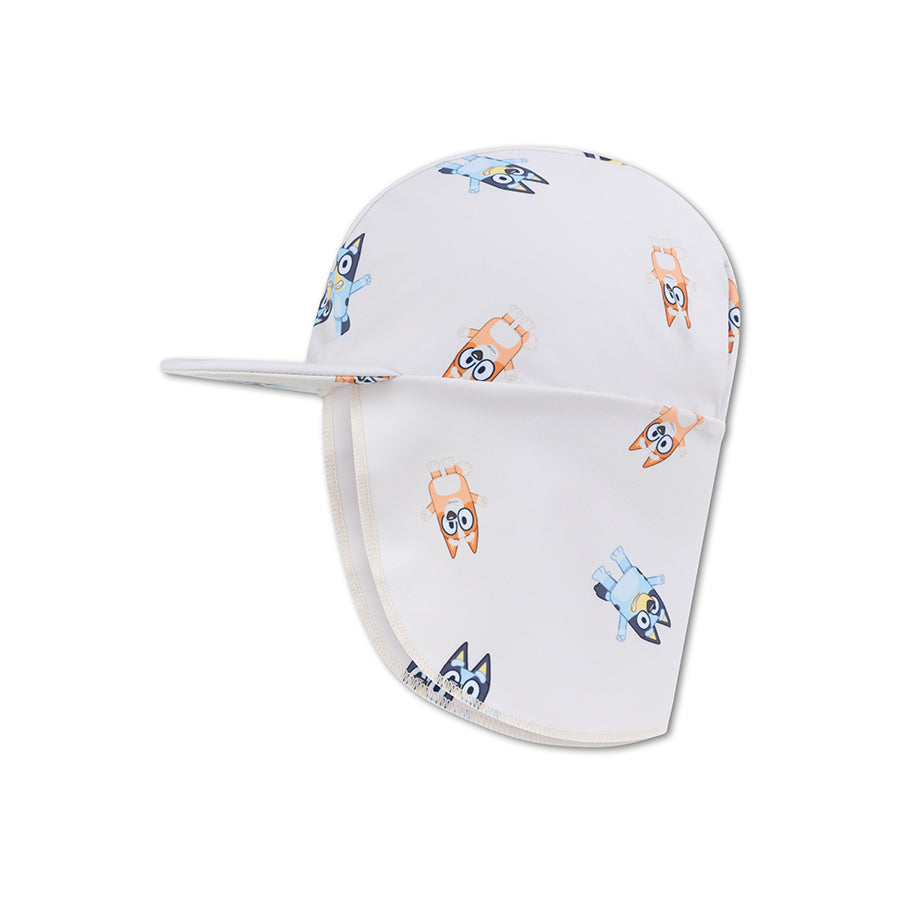 Swim Essentials Sun Cap - White - Bluey