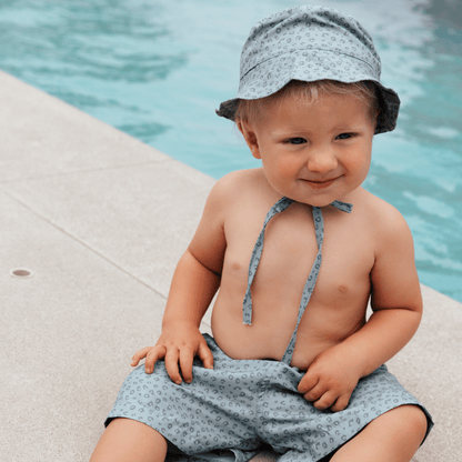 Swim Essentials Solhatt - Grön - Leopard