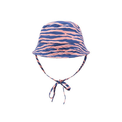Swim Essentials Sun Hat - Blue/orange - Vibrant Stripes