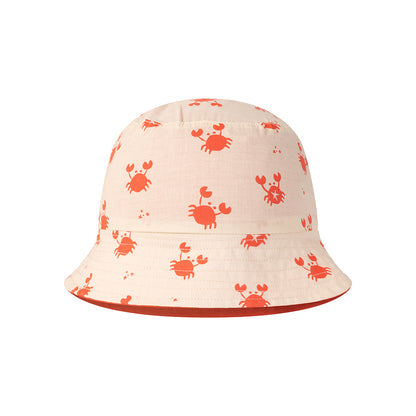 Swim Essentials Sun Hat Reversible - Béžová/červená - Crabby