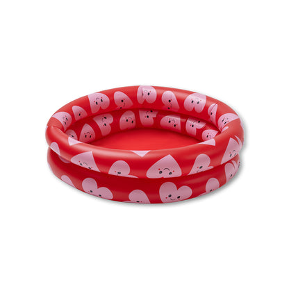 Swim Essentials Baby Pool - Red - Hearts - Ø 60 Cm