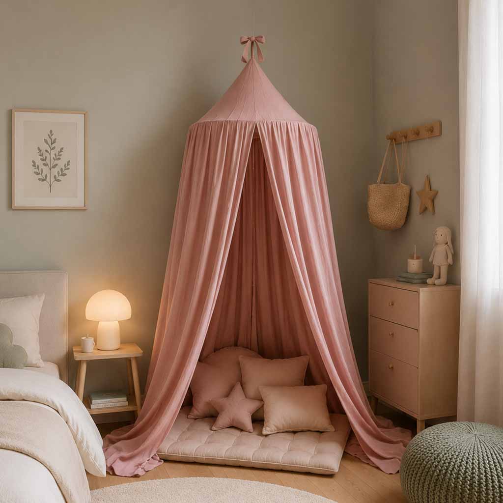 Canopy Curtain Tipi Tent Hanging Pink