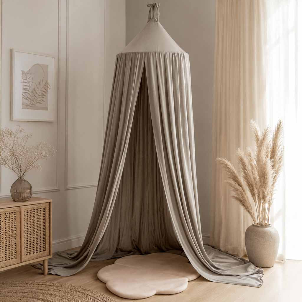 Canopy Curtain Tipi Tent Hanging Gray