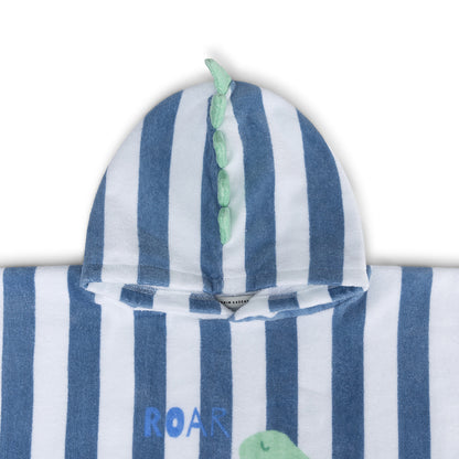 Swim Essentials Strandponcho - Blauw - Dino - 65 X 65 Cm
