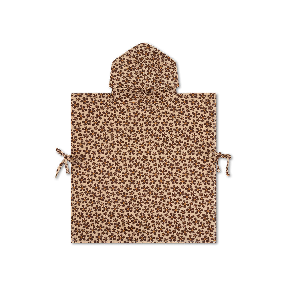 Swim Essentials Beach Poncho - Brown - Wild Flower - 50 X 50 Cm