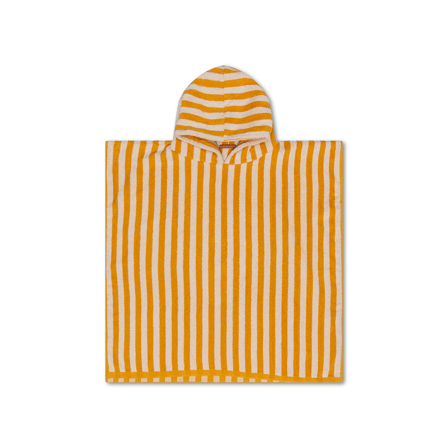 Swim Essentials Beach Poncho - Yellow/white - Flow - 65 X 65 Cm