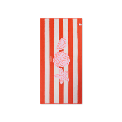Telo mare Swim Essentials in microfibra - Rosso - Lobster Bay - 180 X 90 cm