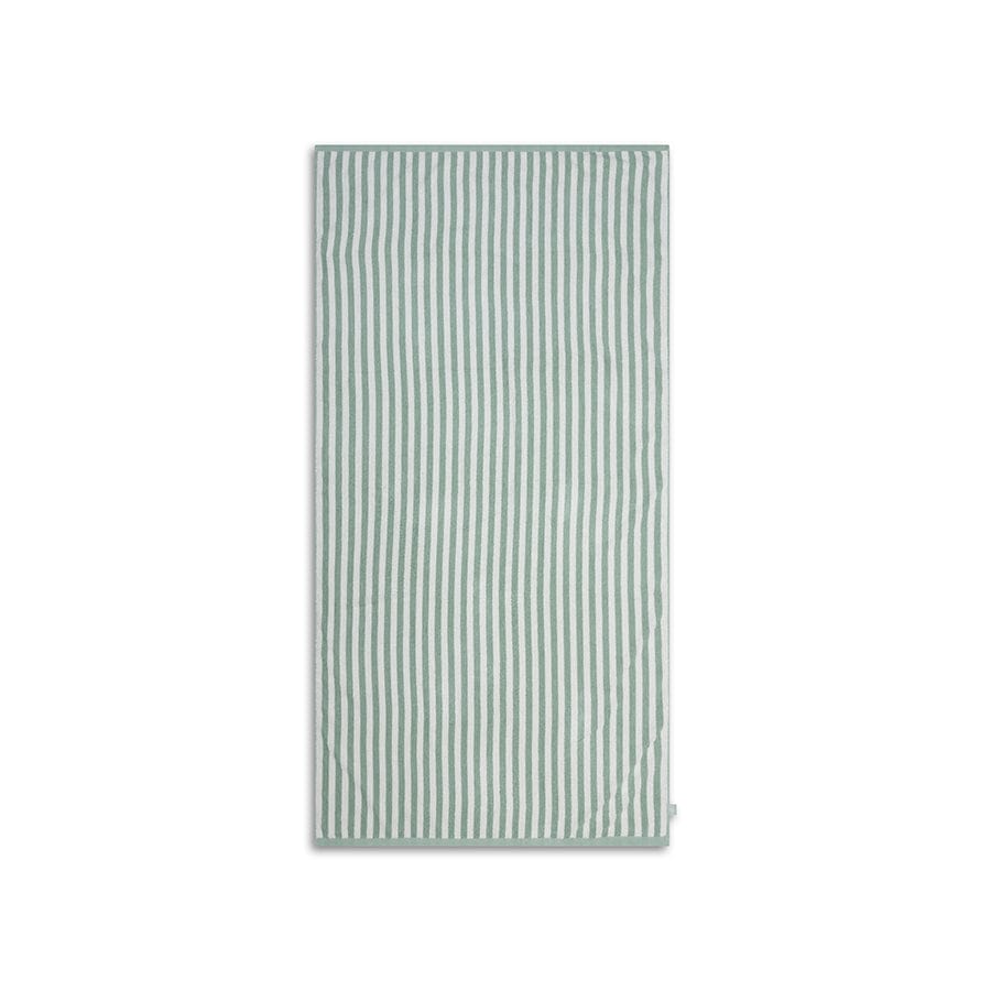 Swim Essentials Strandtuch Baumwolle – Grün – Resort-Streifen – 135 x 65 cm
