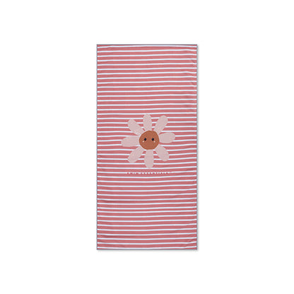 Telo mare Swim Essentials in microfibra - Blu - Fiore margherita 135 x 65 cm
