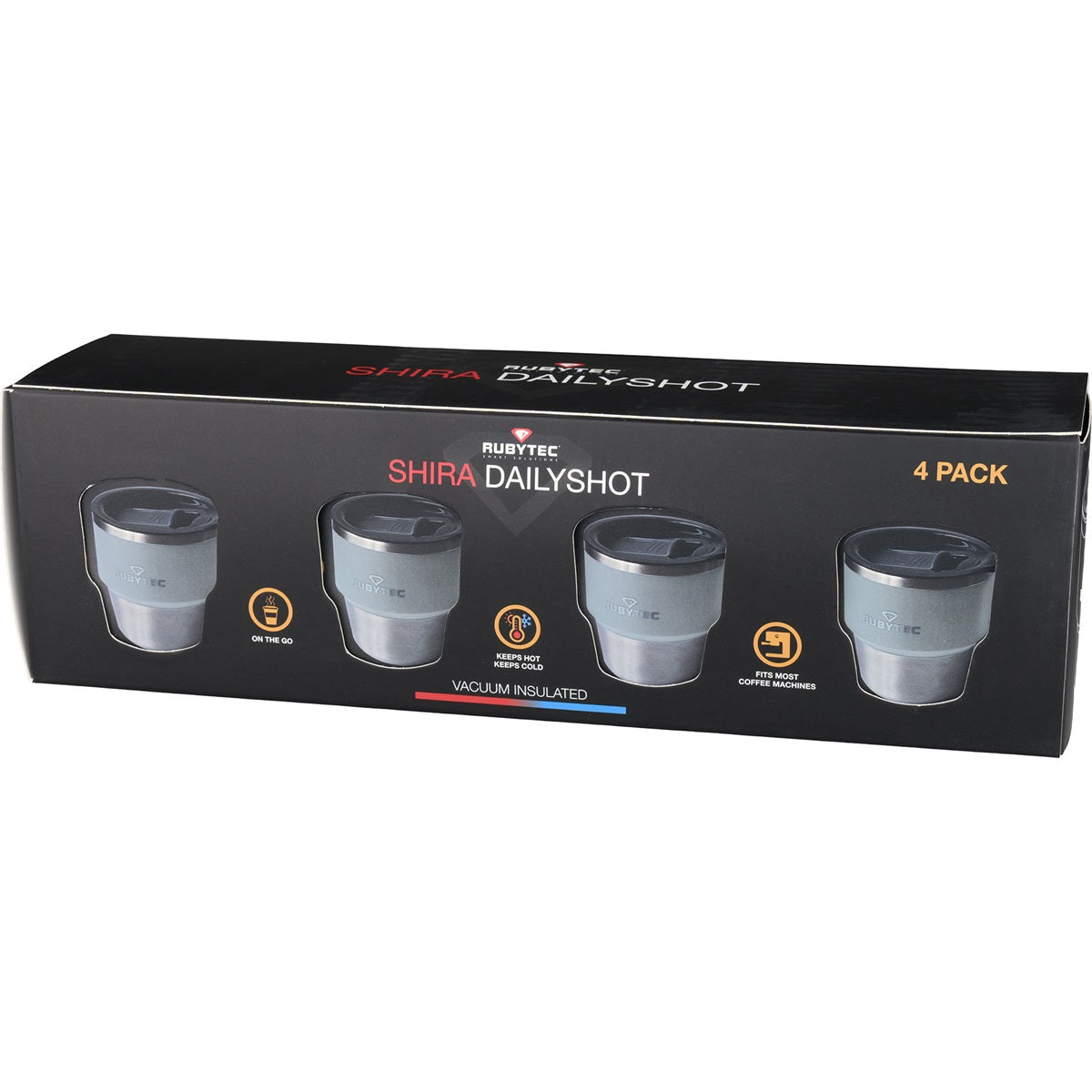 Rubytec Shira Dailyshot 0.175l Gray (4-pack)