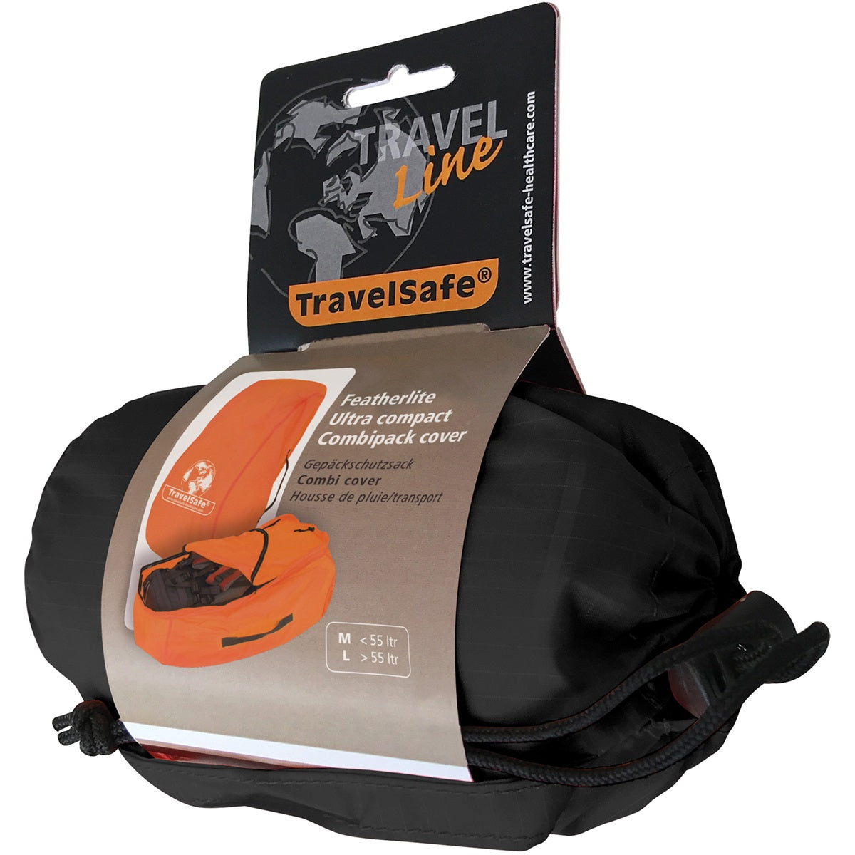 Travelsafe Regn/transport Combi Cover M Svart