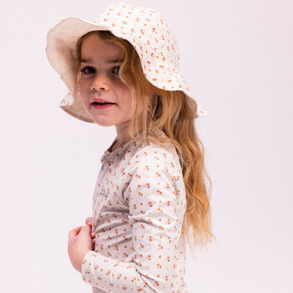 Plážová čiapka Swim Essentials – béžová – útulné srdce