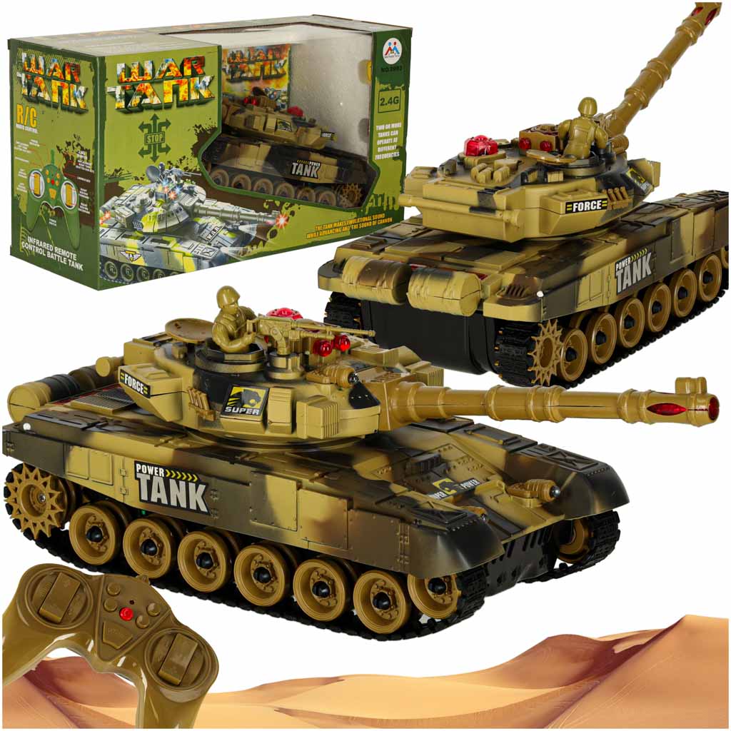 Rc War Tank 9993 2.4 Ghz Desert Tank