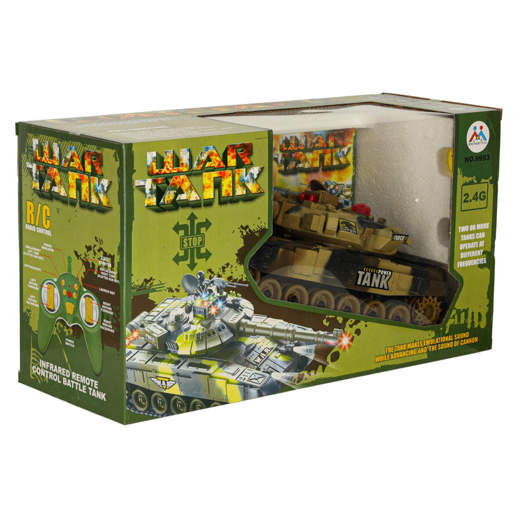 Rc War Tank 9993 2.4 Ghz Desert Tank