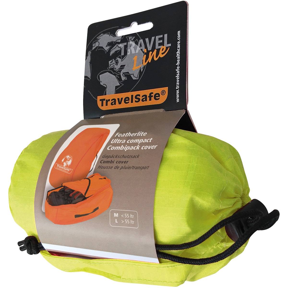 Kombinovaný kryt Travelsafe do dažďa/prepravy L Fluor Yellow