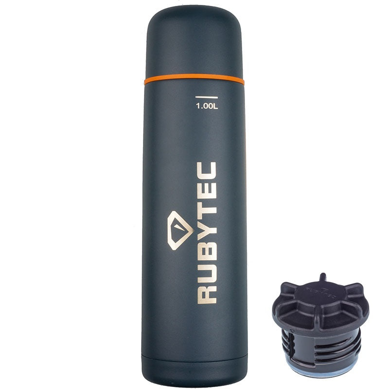 Rubytec Shira Vacuum Bottle 1l Gray Orange