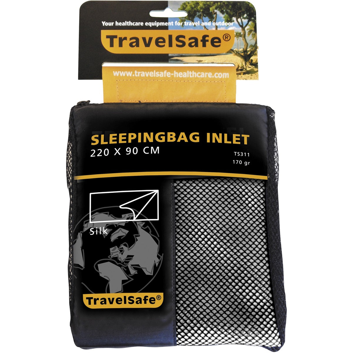 Jedwabna koperta z wlotem do śpiwora Travelsafe