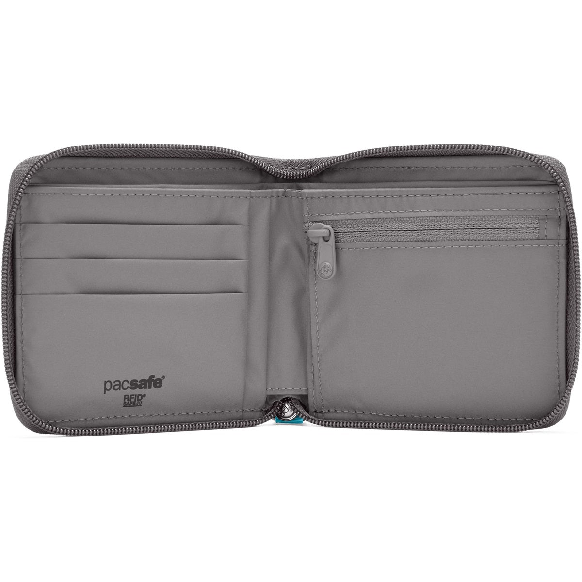 Pacsafe Rfidsafe Zip Around Wallet Stone