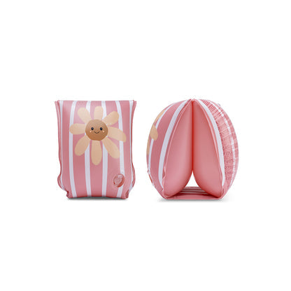 Swim Essentials Armbånd - Pink - Daisy Flowers