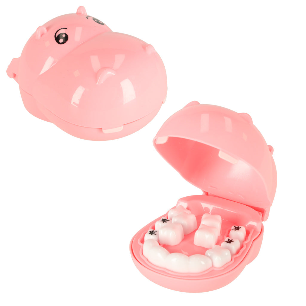 Dentist Medical Kit Hippo Pink