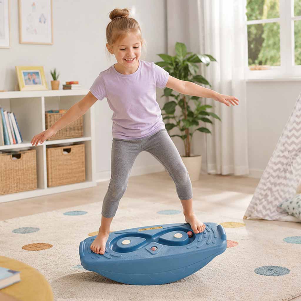 Floor Balancing Balance Board Navy Blue