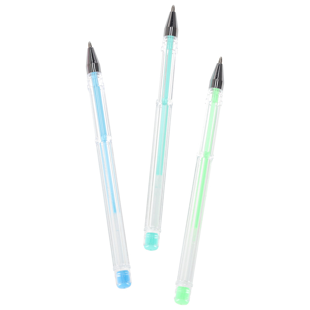 Color Gel Pens In Case 100 Pieces + 100 Refills