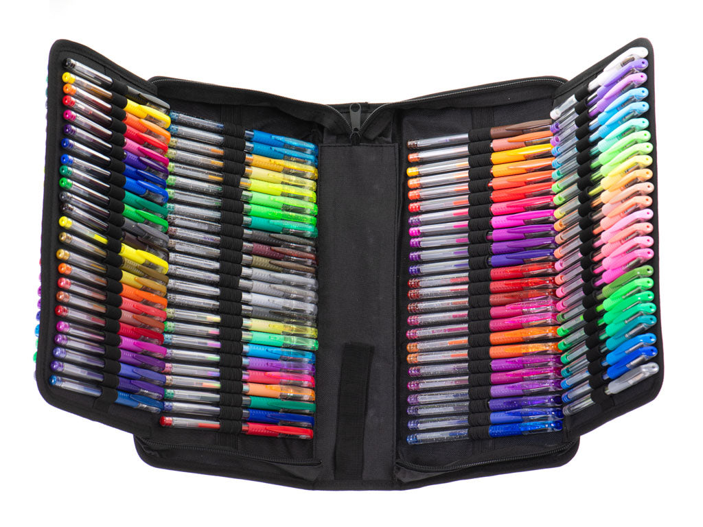 Stylos Gel Couleur En Etui 120pcs + 120 Recharges