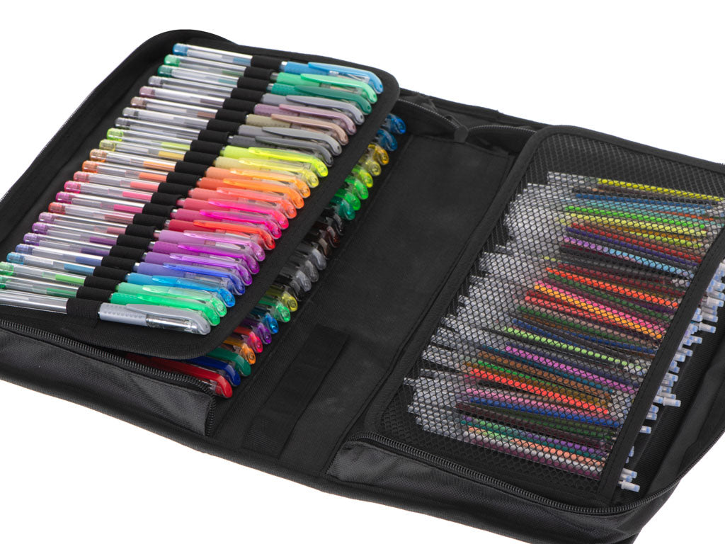 Color Gel Pens In Case 120pcs + 120 Refills