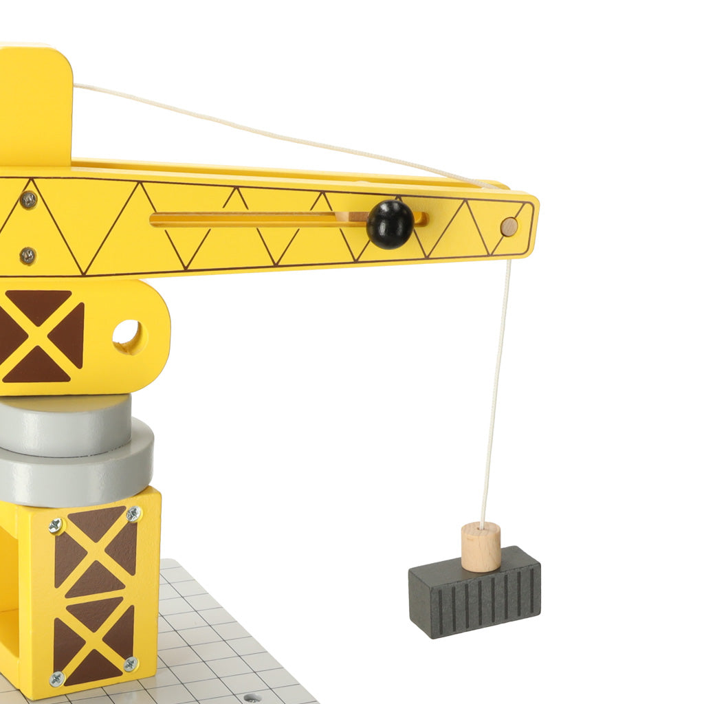 Wooden Crane Crane Seaport + Car Ship