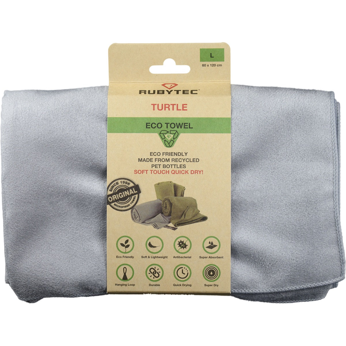 Rubytec Turtle Eco Ručník šedý L