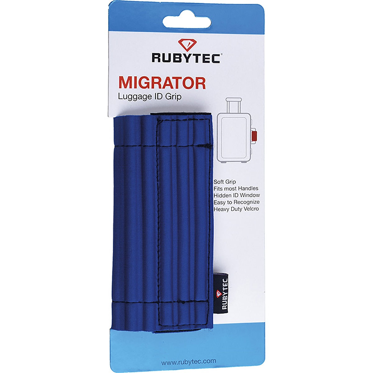 Rubytec Migrator Luggage Id Grip Kék