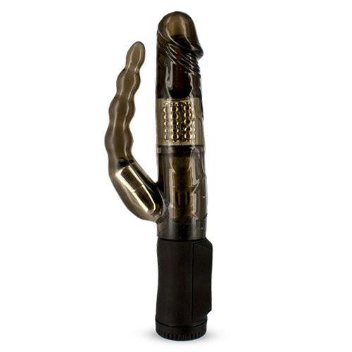 Roger Vibrator Rotating Beads Multiple Vibration Levels Waterproof Black