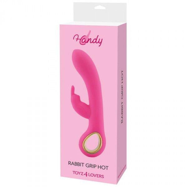 Vibrator With Bunny Stimulator 10 Modes Usb Charging - Pink
