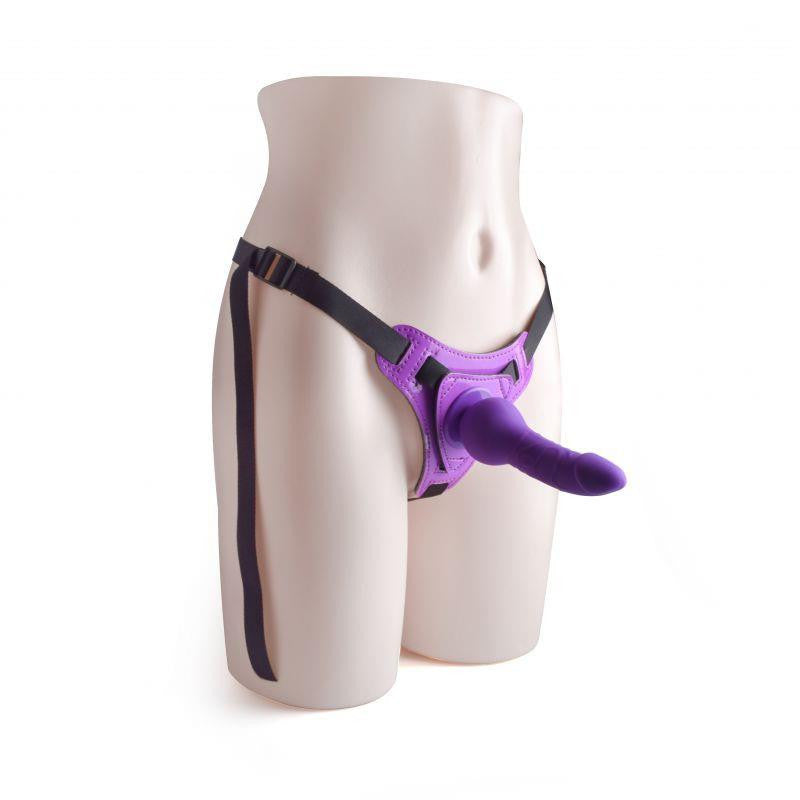 Strap-on Dildo With Adjustable Strap 14 Cm Purple Realistic