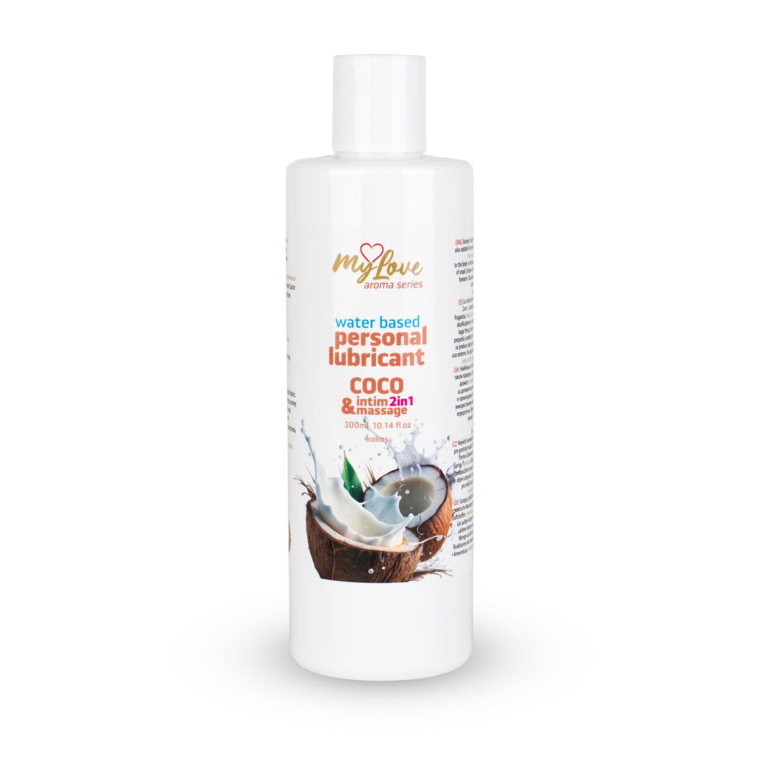 Mylove Intimate Gel And Massage Oil 2in1 Tropical Coconut 300ml