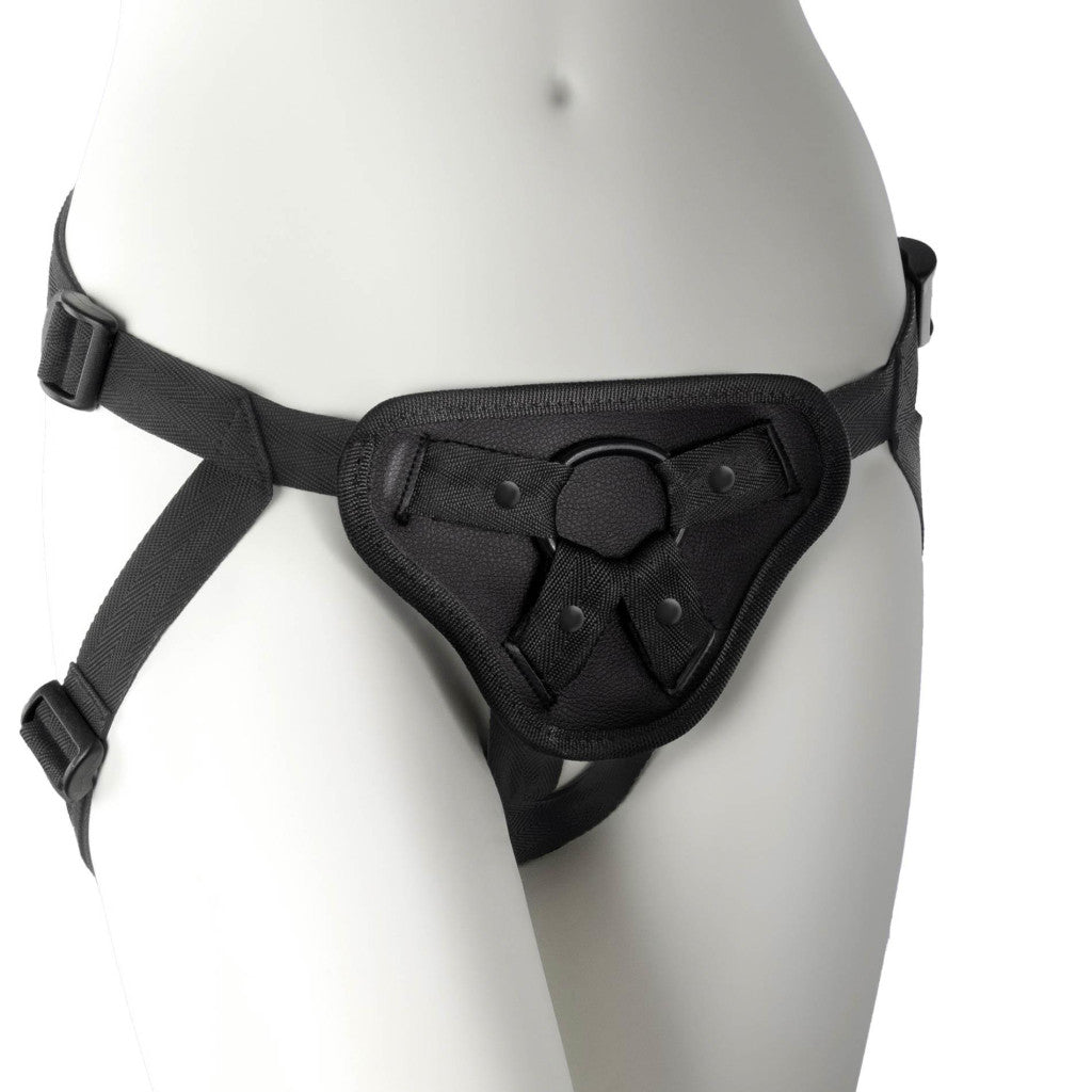 Snap Strap Strap Universal With Two Silicone Rings Vibrating Accessory Black